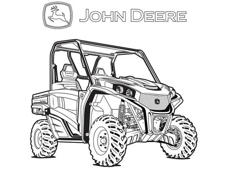 john deere coloring pages printable